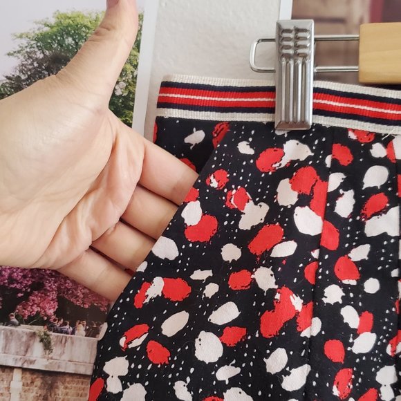 Louche Polka Dot Mini Skirt with Striped Bow - Picture 4 of 9